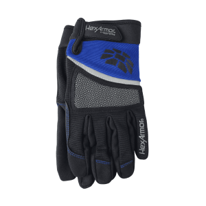 Hex Armor Chrome Series Mechnainc Gloves / Cut & Puncture Resistant / Blue Black